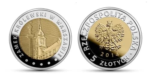 Zamek królewski w Warszawie 5 zł - historia i wartość monety